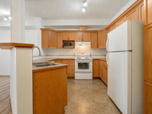 231-2020 32 Street South, Lethbridge, AB - Indoor Photo Showing Kitchen With Double Sink