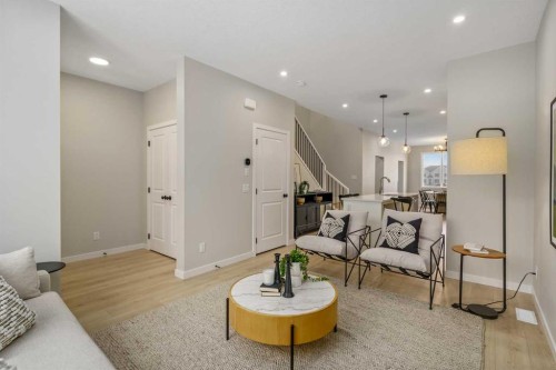 1449 Rangeview Drive Se, Calgary, AB - Indoor Photo Showing Living Room