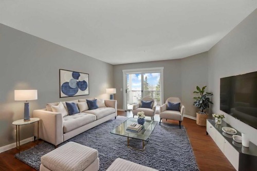 415-55 Arbour Grove Close Nw, Calgary, AB - Indoor Photo Showing Living Room