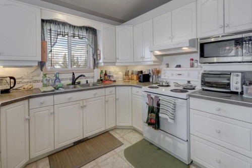 301 9 Street, Beiseker, AB - Indoor Photo Showing Kitchen With Double Sink