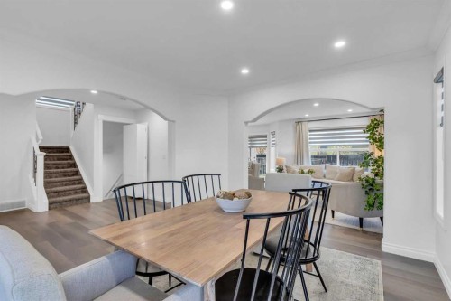 80 Canoe Square Sw, Airdrie, AB - Indoor Photo Showing Dining Room