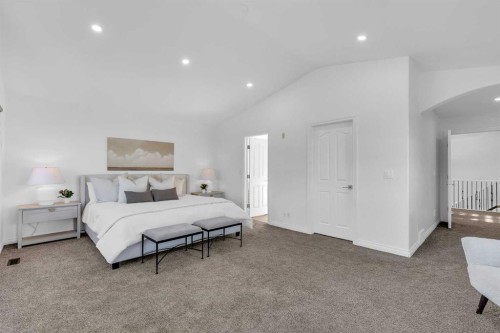 80 Canoe Square Sw, Airdrie, AB - Indoor Photo Showing Bedroom