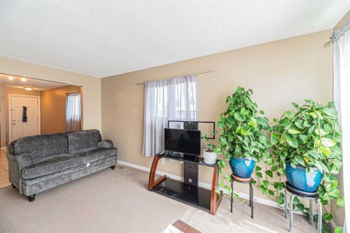 43 Abbercove Road Se, Calgary, AB - Indoor Photo Showing Living Room