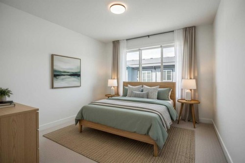 207-50 Cornerstone Passage Ne, Calgary, AB - Indoor Photo Showing Bedroom