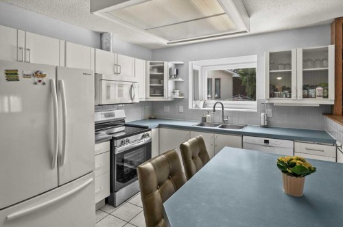 740 Canfield Place Sw, Calgary, AB - Indoor Photo Showing Kitchen With Double Sink