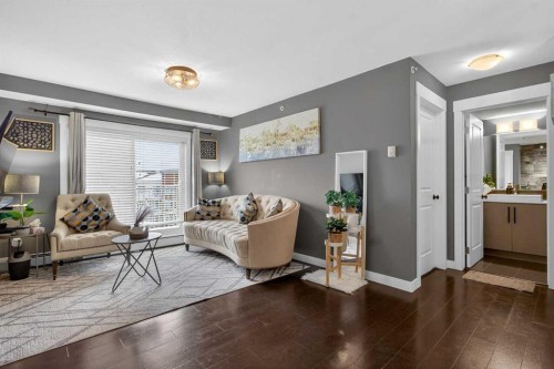 4403-302 Skyview Ranch Drive Ne, Calgary, AB - Indoor Photo Showing Living Room