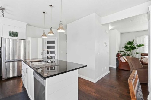 161 Rainbow Falls Glen, Chestermere, AB - Indoor Photo Showing Kitchen With Upgraded Kitchen