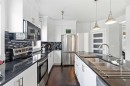 161 Rainbow Falls Glen, Chestermere, AB  - Indoor Photo Showing Kitchen With Stainless Steel Kitchen With Double Sink With Upgraded Kitchen 