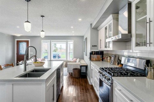 95 Hillgrove Crescent Sw, Calgary, AB - Indoor Photo Showing Kitchen With Double Sink With Upgraded Kitchen