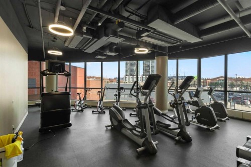 1902-220 12 Avenue Se, Calgary, AB - Indoor Photo Showing Gym Room