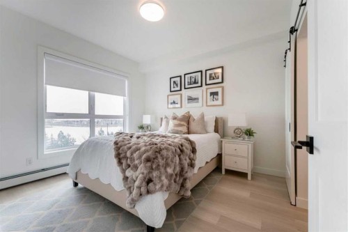 8309-1802 Mahogany Boulevard Se, Calgary, AB - Indoor Photo Showing Bedroom