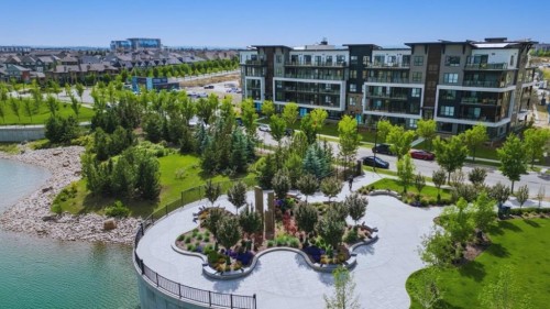 8309-1802 Mahogany Boulevard Se, Calgary, AB - Outdoor With Body Of Water With View