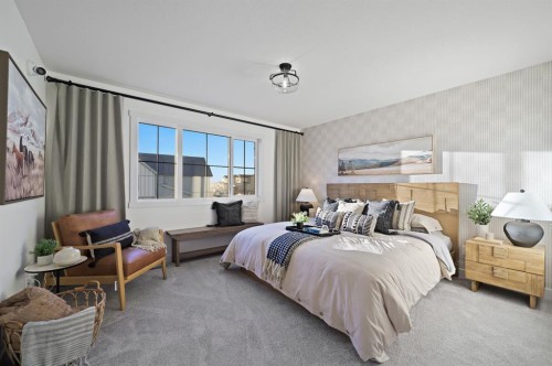 1742 Keystone Creek Avenue, Calgary, AB - Indoor Photo Showing Bedroom