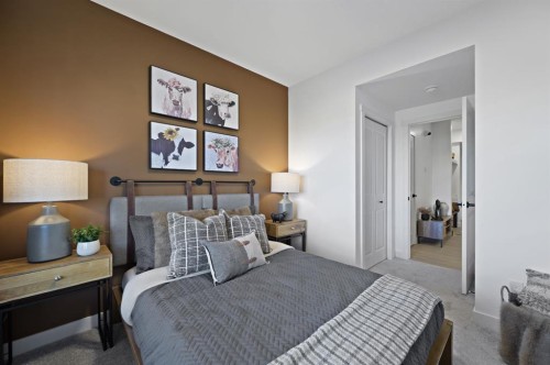 1742 Keystone Creek Avenue, Calgary, AB - Indoor Photo Showing Bedroom