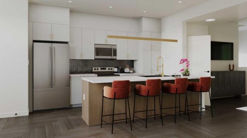 37 Sora Passage Se, Calgary, AB - Indoor Photo Showing Kitchen