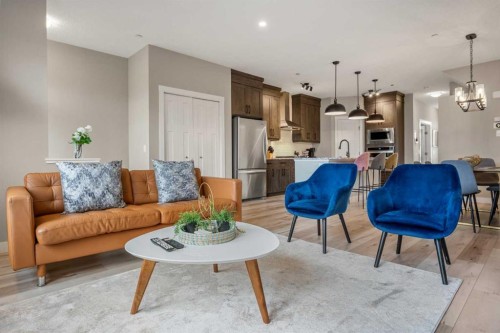 166 Howse Common Ne, Calgary, AB - Indoor Photo Showing Living Room