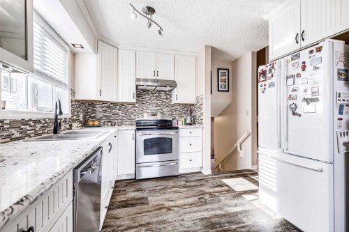 79 Macewan Meadow Way Nw, Calgary, AB - Indoor Photo Showing Kitchen With Double Sink With Upgraded Kitchen