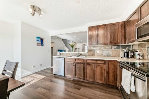 54 Panatella Park Nw, Calgary, AB - Indoor Photo Showing Kitchen With Double Sink