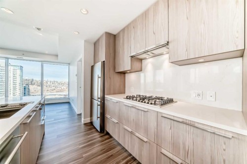 802-530 3 Street Se, Calgary, AB - Indoor Photo Showing Kitchen With Upgraded Kitchen