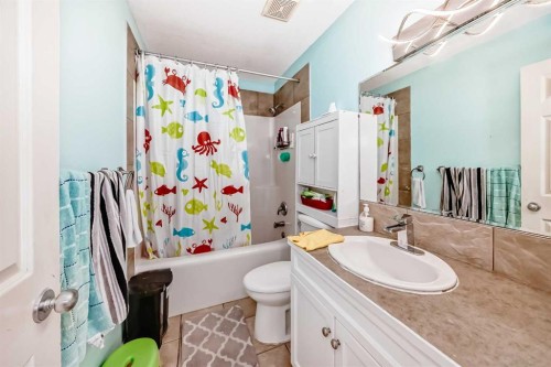 44 Canoe Square Sw, Airdrie, AB - Indoor Photo Showing Bathroom