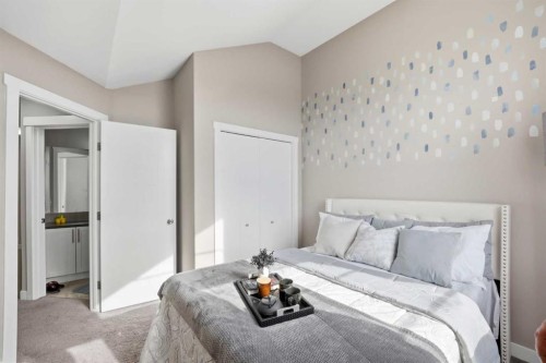 556 Redstone View Ne, Calgary, AB - Indoor Photo Showing Bedroom