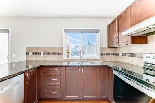 8407 Saddlebrook Drive Ne, Calgary, AB - Indoor Photo Showing Kitchen With Double Sink