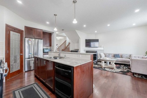 482 Skyview Ranch Way Ne, Calgary, AB - Indoor Photo Showing Kitchen With Double Sink With Upgraded Kitchen
