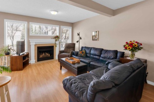 27 Royal Birch Mount Nw, Calgary, AB - Indoor Photo Showing Living Room With Fireplace