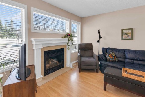 27 Royal Birch Mount Nw, Calgary, AB - Indoor Photo Showing Living Room With Fireplace