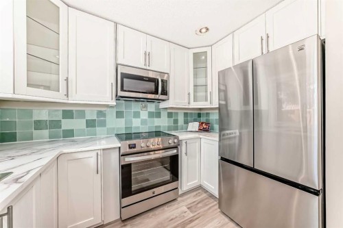 8-714 Willow Park Drive Se, Calgary, AB - Indoor Photo Showing Kitchen With Stainless Steel Kitchen