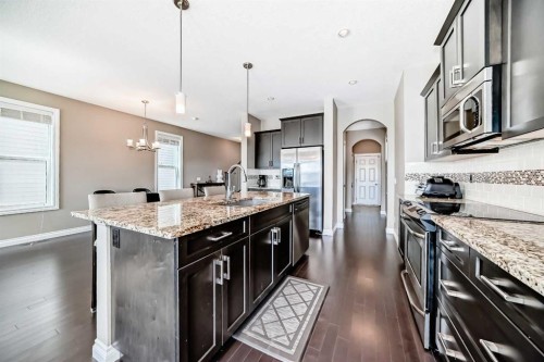 46 Nolanfield Road Nw, Calgary, AB - Indoor Photo Showing Kitchen With Upgraded Kitchen