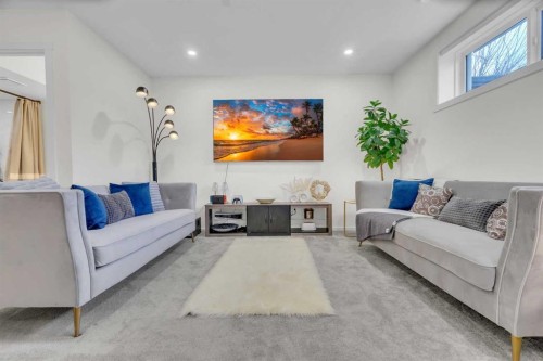 165 Savanna Street Ne, Calgary, AB - Indoor Photo Showing Living Room