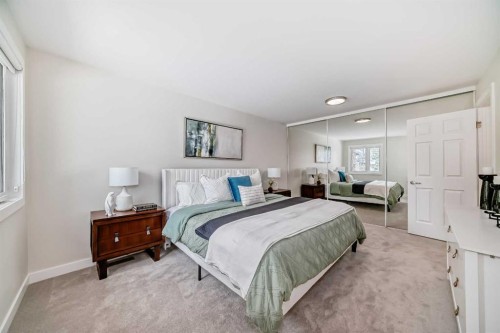 80 Coachway Gardens Sw, Calgary, AB - Indoor Photo Showing Bedroom