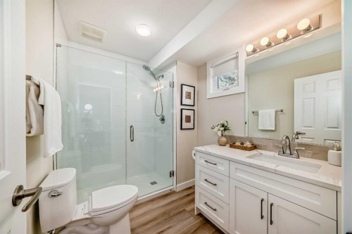 80 Coachway Gardens Sw, Calgary, AB - Indoor Photo Showing Bathroom