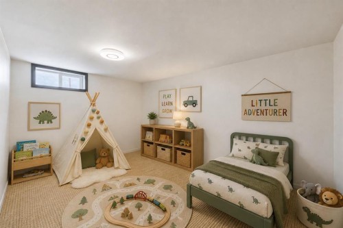 4712 51 Avenue, Alix, AB - Indoor Photo Showing Bedroom