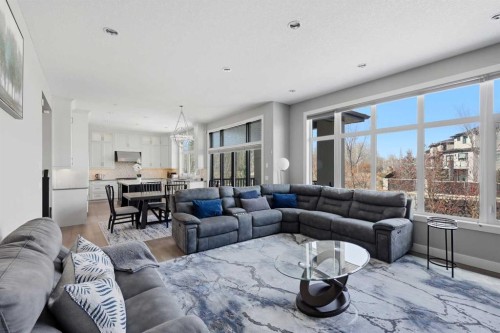 75 Aspen Summit Court Sw, Calgary, AB - Indoor Photo Showing Living Room