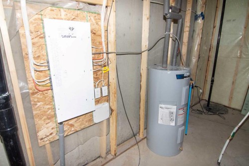 31 Wolf Crescent, Okotoks, AB - Indoor Photo Showing Basement