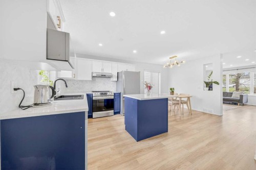 182 Covemeadow Close Ne, Calgary, AB - Indoor Photo Showing Kitchen With Stainless Steel Kitchen With Upgraded Kitchen