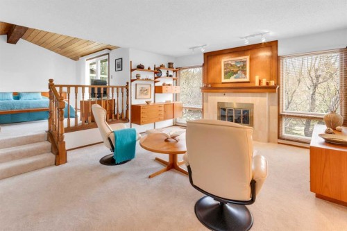 195 Ranch Estates Road Nw, Calgary, AB - Indoor With Fireplace