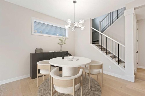 215 Waterford Heights, Chestermere, AB - Indoor Photo Showing Dining Room