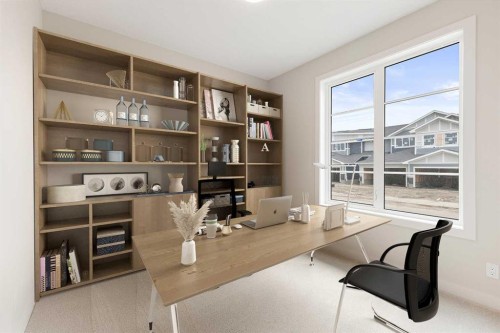 215 Waterford Heights, Chestermere, AB - Indoor Photo Showing Office