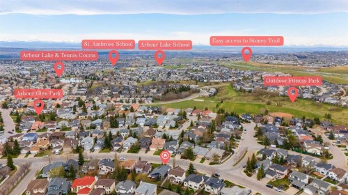 64 Arbour Ridge Way Nw, Calgary, AB - Outdoor With View