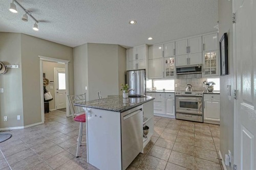 111 West Springs Way Sw, Calgary, AB - Indoor Photo Showing Kitchen With Stainless Steel Kitchen With Upgraded Kitchen
