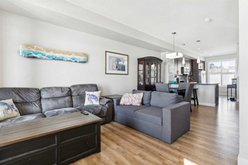 116 Seton Passage Se, Calgary, AB - Indoor Photo Showing Living Room
