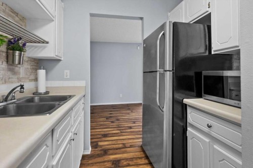 80-2727 Rundleson Road Ne, Calgary, AB - Indoor Photo Showing Kitchen With Double Sink