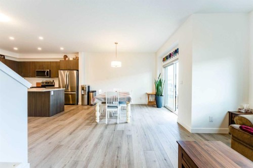 317 Baneberry Way Sw, Airdrie, AB - Indoor Photo Showing Kitchen With Stainless Steel Kitchen