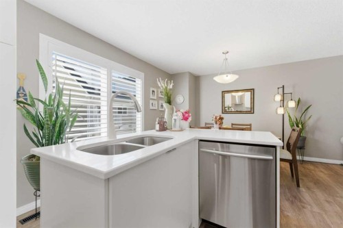159 Mckenzie Towne Gate Se, Calgary, AB - Indoor Photo Showing Kitchen With Double Sink