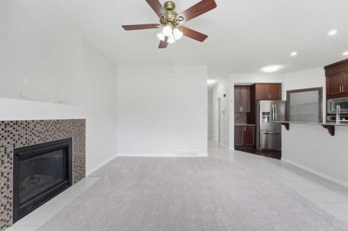 42 Skyview Point Rise Ne, Calgary, AB - Indoor With Fireplace