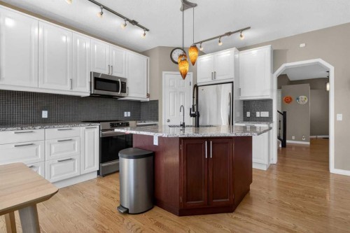 20 Riverwood Crescent Se, Calgary, AB - Indoor Photo Showing Kitchen With Upgraded Kitchen