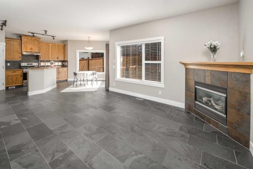10514 Rockyledge Street Nw, Calgary, AB - Indoor With Fireplace